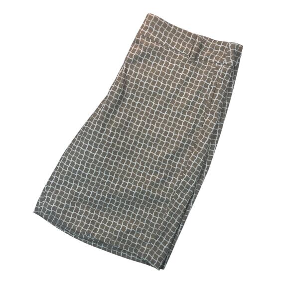 Spanx L Sunshine Bermuda Shorts Fawn White Bespoke‎ Check Pull On Dri Wick - Picture 7 of 11